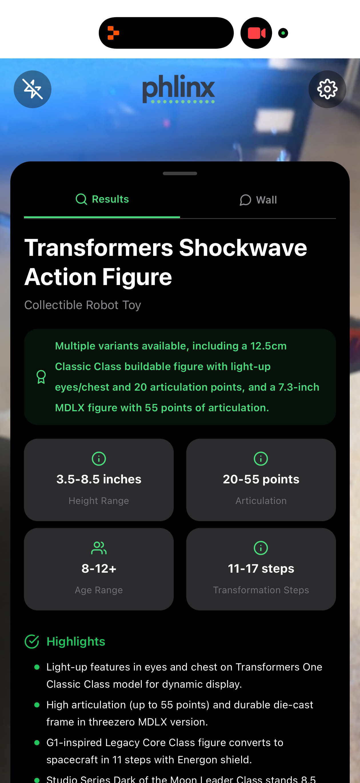 Transformers Shockwave search results