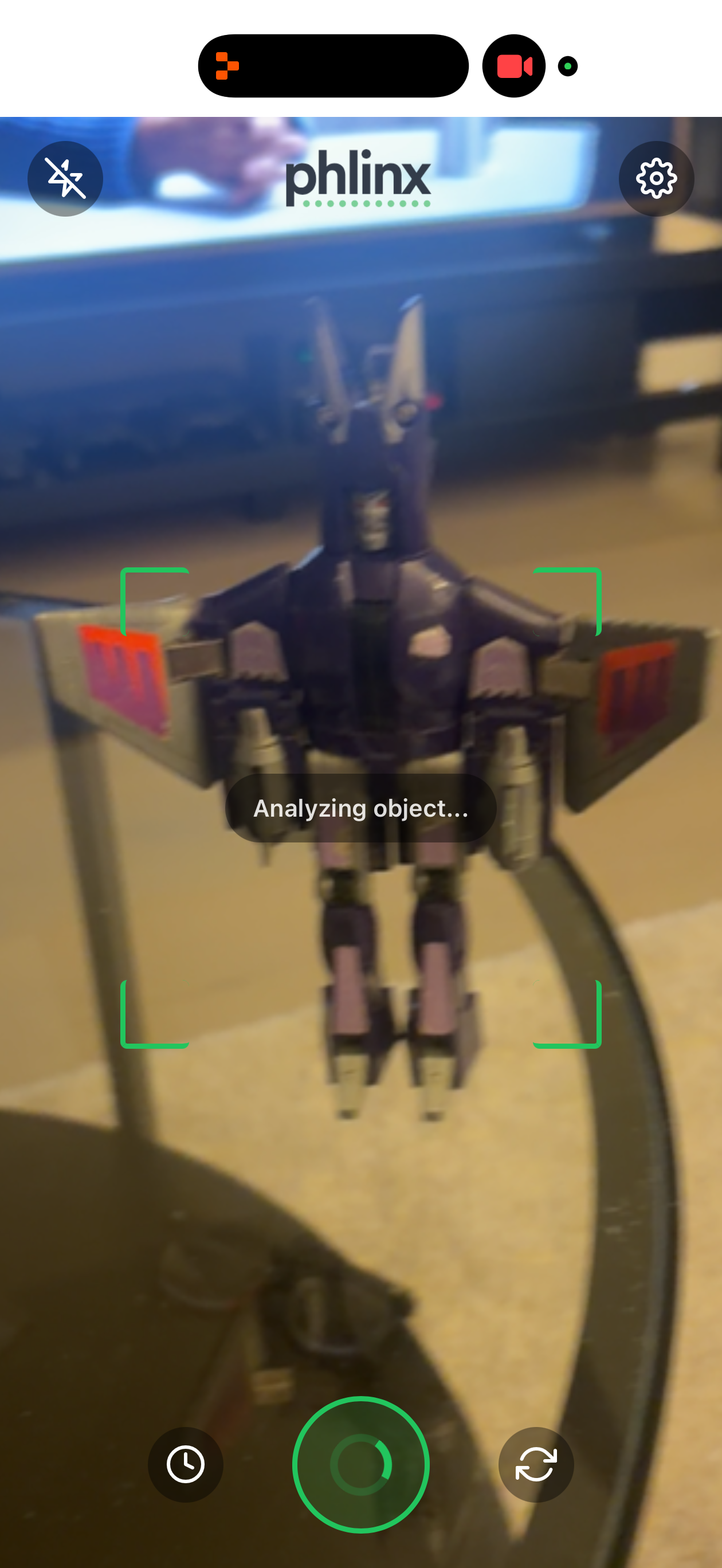 Scanning a Transformers toy
